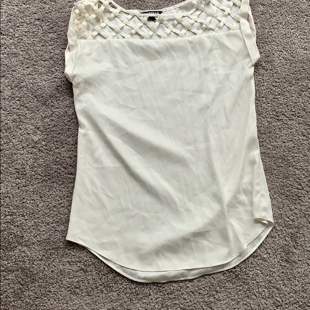 White/cream colored blouse